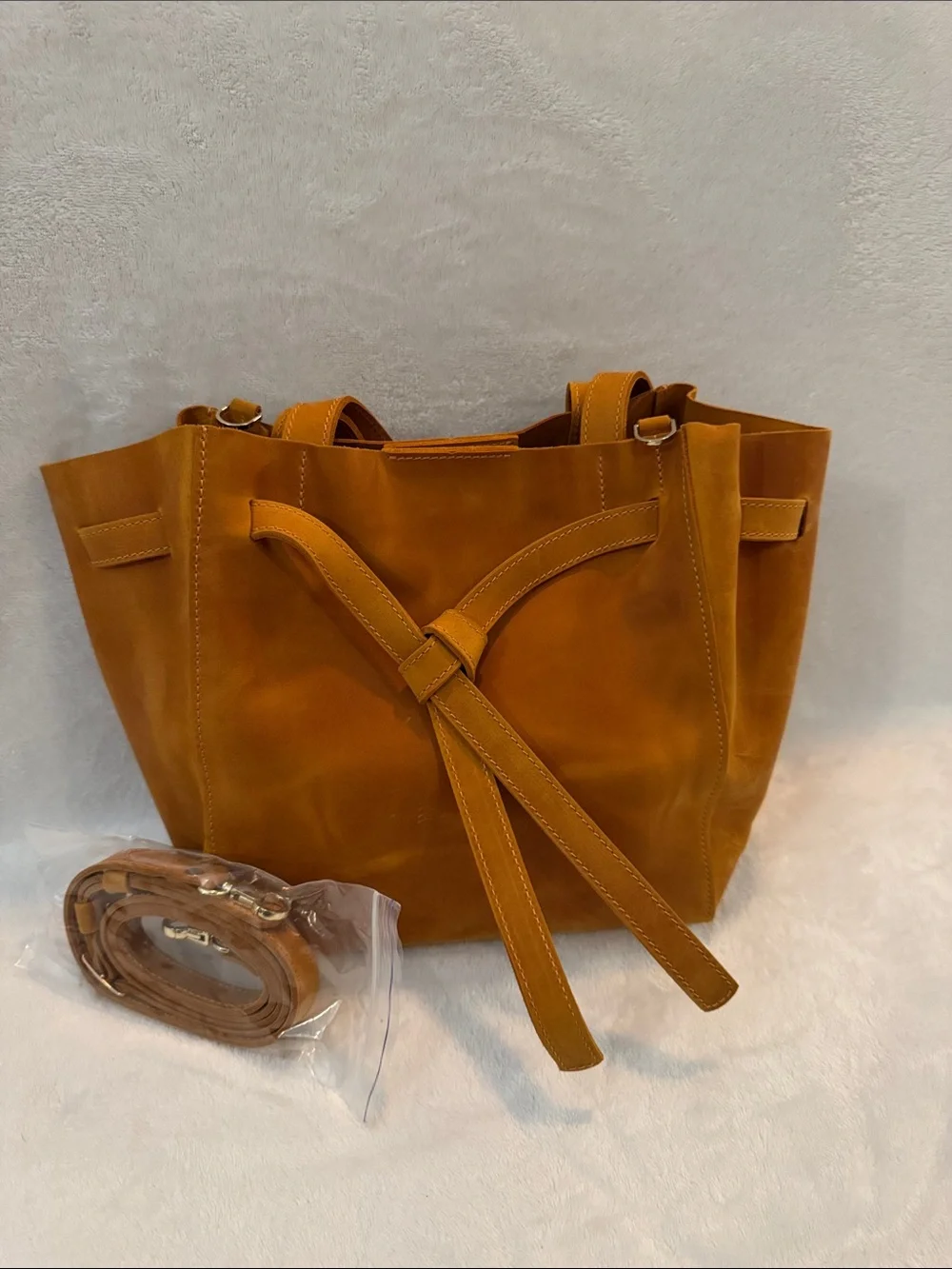 **NEW** Classic Women’s Tote Bag in Mustard Brown - Lightweight Everyday Carry